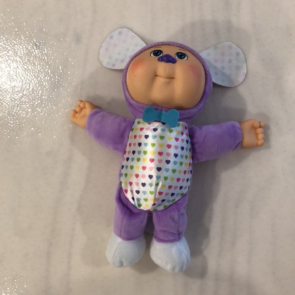 Cabbage Patch Kid kids cuties purple Sadie  puppy doll hearts plush - Picture 2 of 11